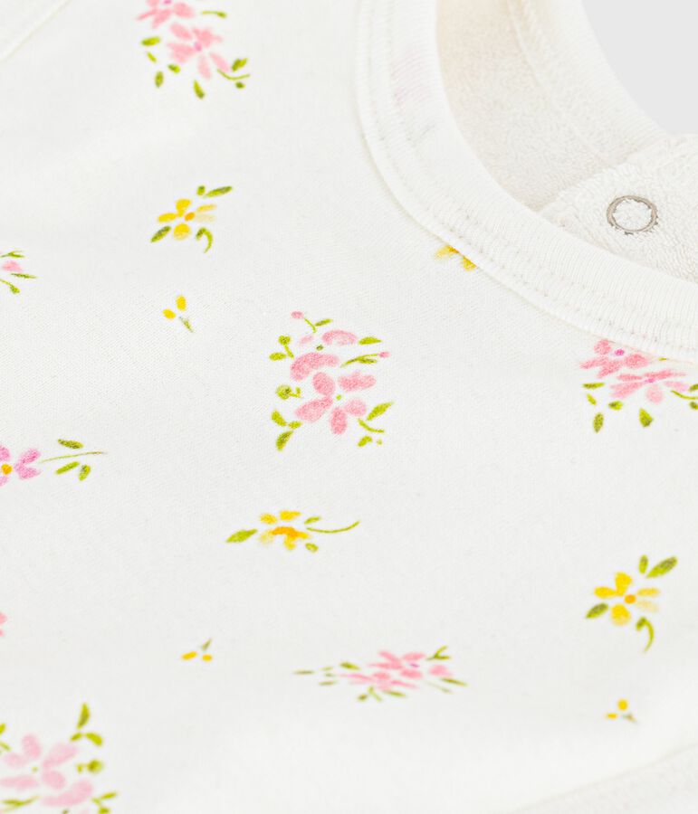 Bavaglino nascita in cotone con stampa bianco MARSHMALLOW/bianco MULTICO