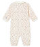 Combisac stampato per bebé femmina in tubique bianco MARSHMALLOW/bianco MULTICO