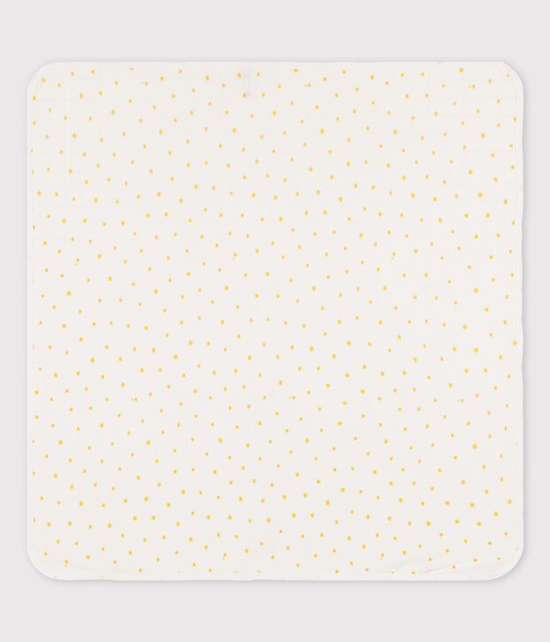 Lenzuolo maternit&agrave; beb&egrave; in cotone biologico bianco/giallo