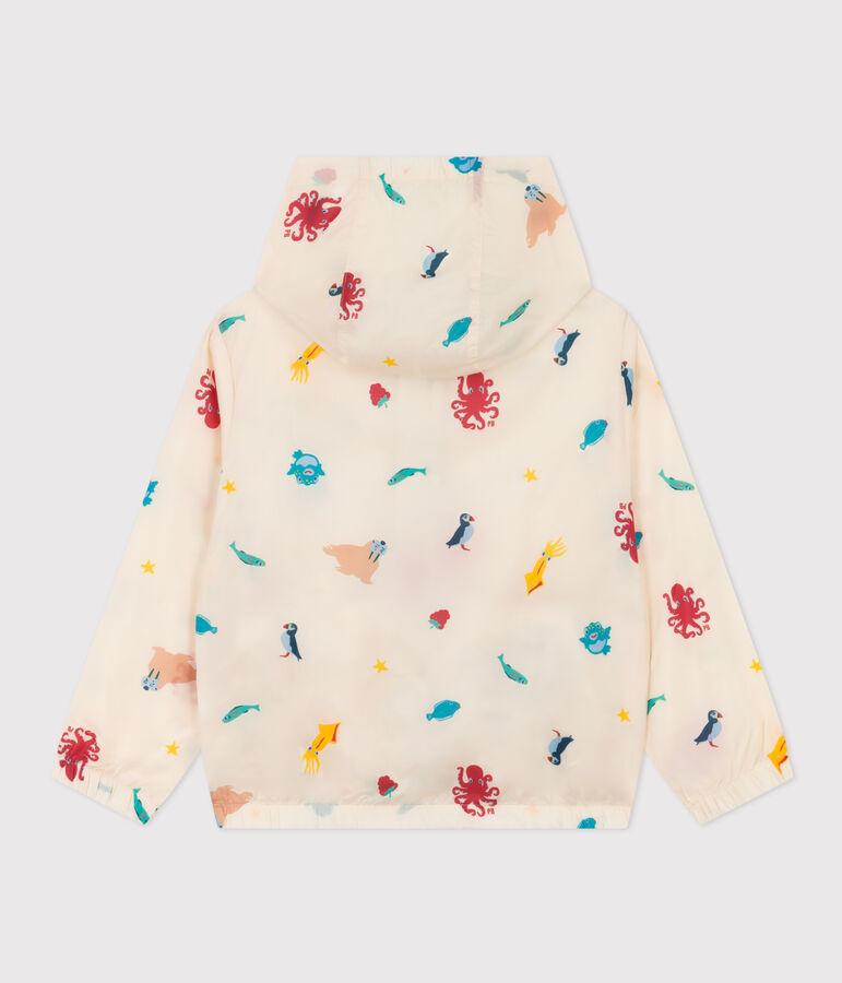 Giacca a vento in tessuto riciclato unisex bianco AVALANCHE/ MULTICO