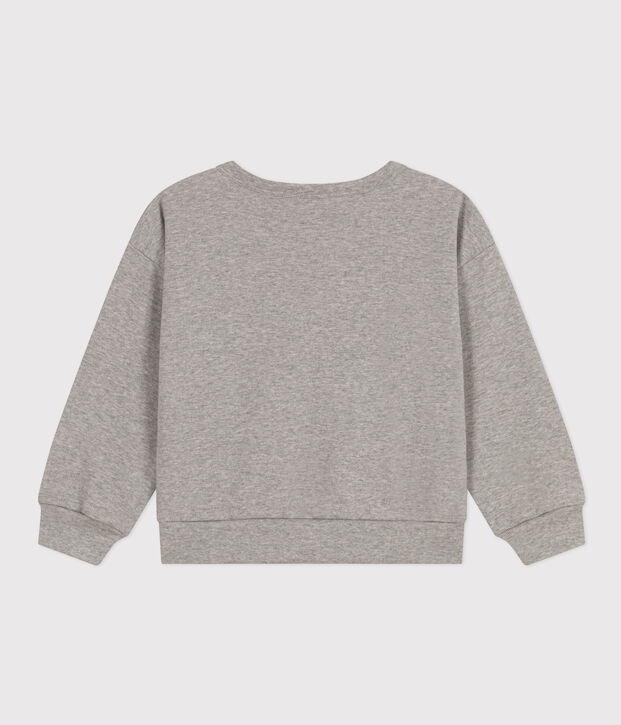 Maglia in tessuto felpato bambino grigio