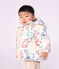 Piumino in poliestere con stampa animalier neonato ecru/multicolore