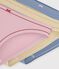 Set di slip in cotone a righe donna multicolore