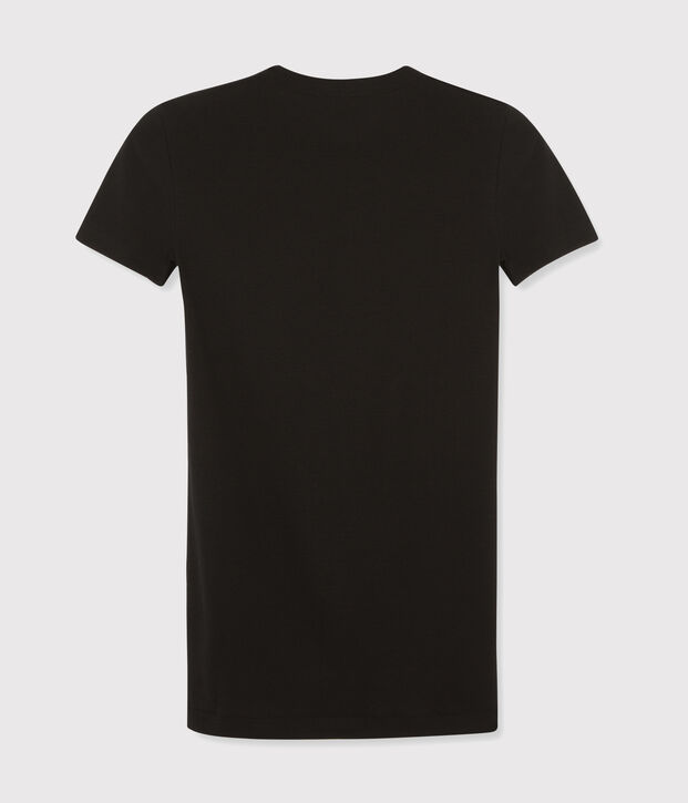 T-shirt L'ICONIQUE girocollo in cotone donna nero