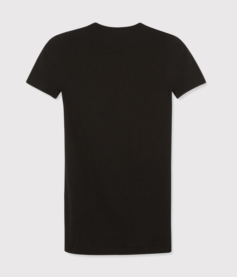 T-shirt L'ICONIQUE girocollo in cotone donna nero