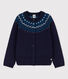 Cardigan bambina in lana e cotone