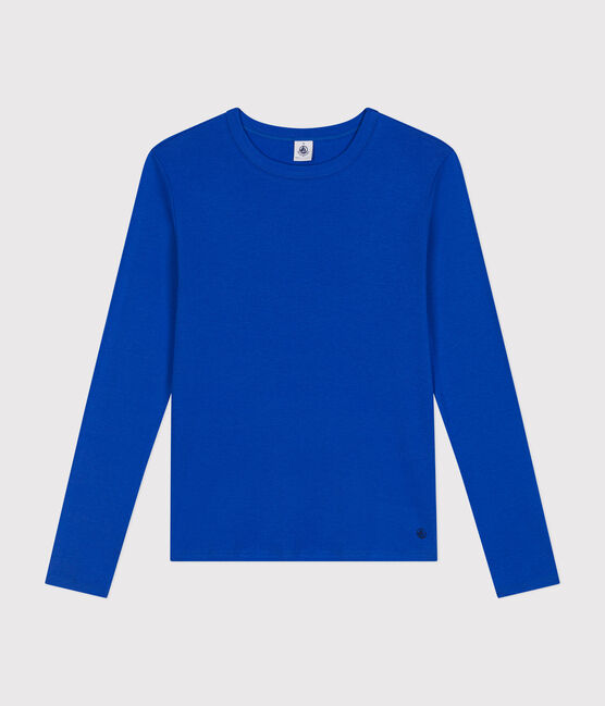 T-shirt L'ICONIQUE girocollo in cotone Donna blu CALVIN
