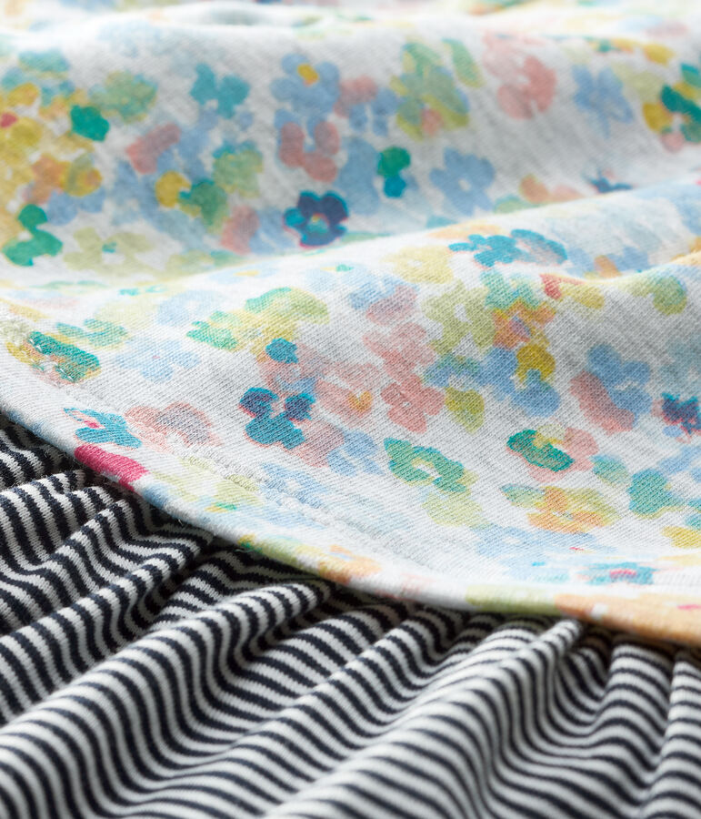 Abito a manica lunga in jersey beb&egrave; femmina grigio/multicolore