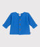 Cardigan in maglia di cotone a punto legaccio neonato blu EDNA