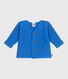 Cardigan in maglia di cotone a punto legaccio neonato