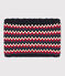 Snood bambina-bambino blu SMOKING/bianco MULTICO