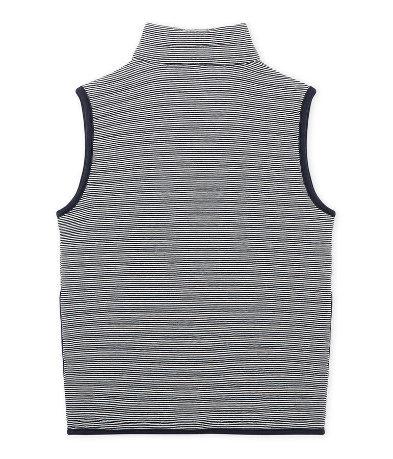 Doudoune sans manches gar&ccedil;on blu SMOKING/bianco LAIT