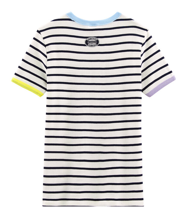 T-shirt iconica donna bianco/blu