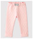Pantalone in tubique trapuntato bebè femmina