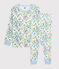 Pigiama fantasia giungla bambino in cotone bianco MARSHMALLOW/bianco MULTICO