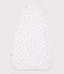 Sacco nanna neonato in cotone con stampa TOG 1,5 bianco MARSHMALLOW/bianco MULTICO