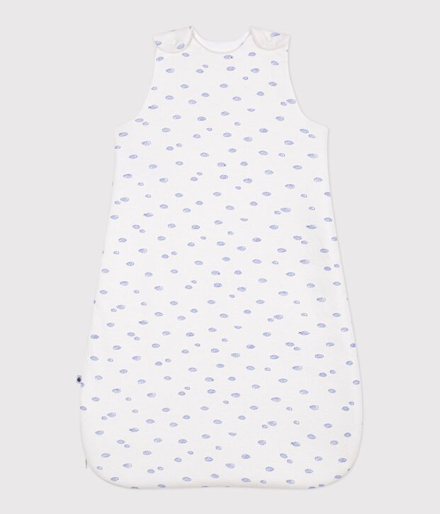 Sacco nanna neonato in cotone con stampa TOG 1,5 bianco/multicolore