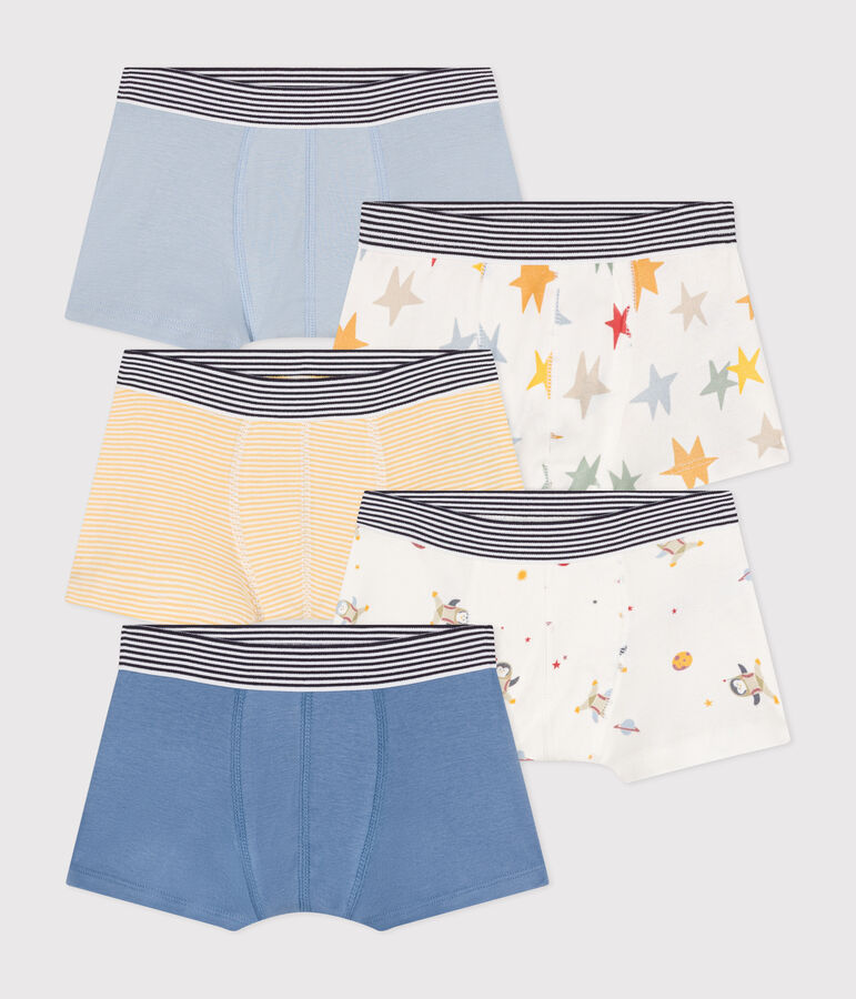 Set di 5 boxer a tema spazio in cotone bambino variante 1