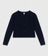 Cardigan in cotone tinta unita donna