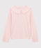 T-shirt con scollo bambina rosa MINOIS