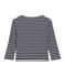 mariniere rigata in jersey pesante donna blu SMOKING/beige COQUILLE