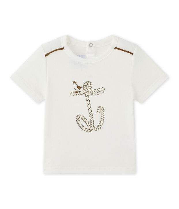 T-shirt beb&eacute; bambino maniche corte bianco