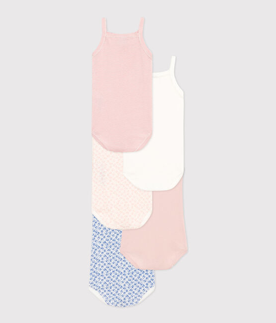 Set di 5 body con spalline a fiori bebè in cotone variante 1