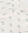 Bodyjama senza piedi in cotone neonato bianco MARSHMALLOW/ HERBIER