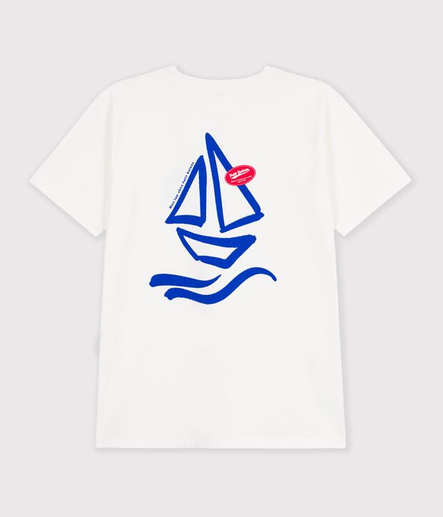 T-shirt a maniche corte in cotone tinta unita unisex bianco