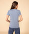 T-shirt L'ICONIQUE girocollo in cotone Donna blu AZUL