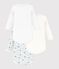 Set di body a maniche lunghe in cotone con volpe stampata neonato multicolore
