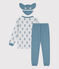 Pigiama di cotone bambino unisex con maschera e fantasia "cane"  grigio POUSSIERE/ ROVER