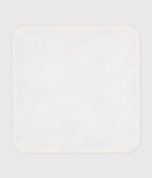 Telo in cotone e spugna con stampa Parigi neonato bianco/multicolore