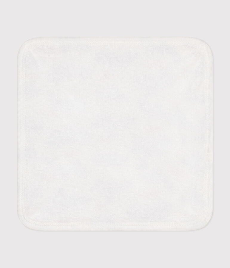 Telo in cotone e spugna con stampa Parigi neonato bianco/multicolore