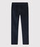 Pantaloni in velluto bambina blu SMOKING