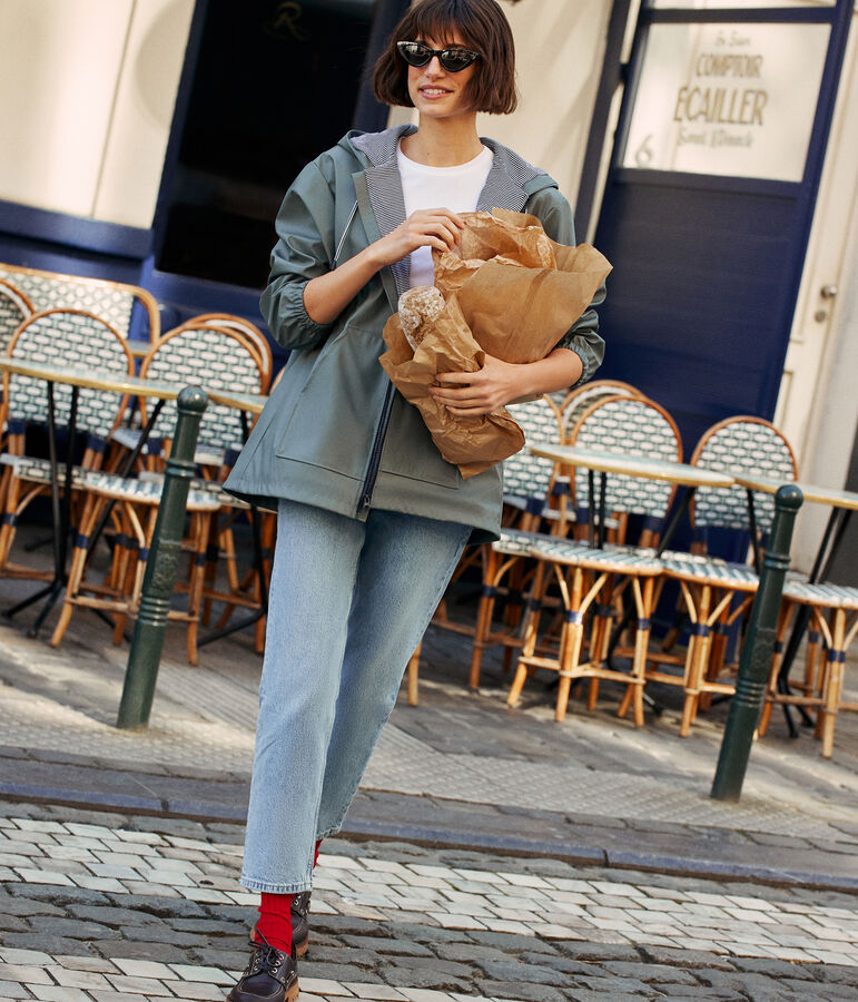 Cerata con cappuccio donna verde