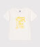 T-shirt a maniche corte in cotone con stampa bambino bianco MARSHMALLOW/ ORGE