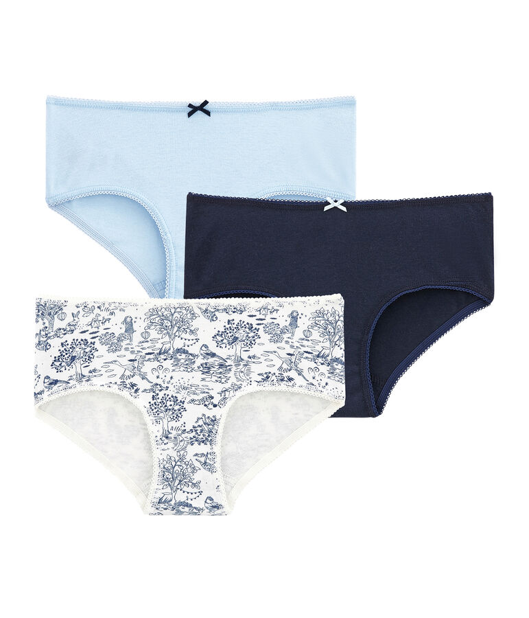 Lotto di 3 shorties per bambina multicolore