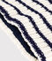 Snood in maglia a righe foderata in pile bambino blu MARSHMALLOW/ SOIR