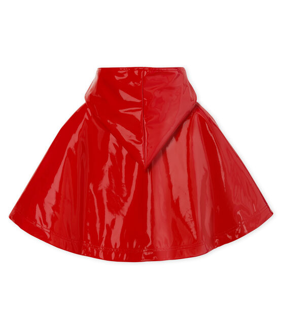 Mantellina da pioggia in vernice bebè femmina rosso TERKUIT