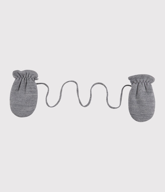 Muffole bebè foderate in micro pile grigio SUBWAY CHINE