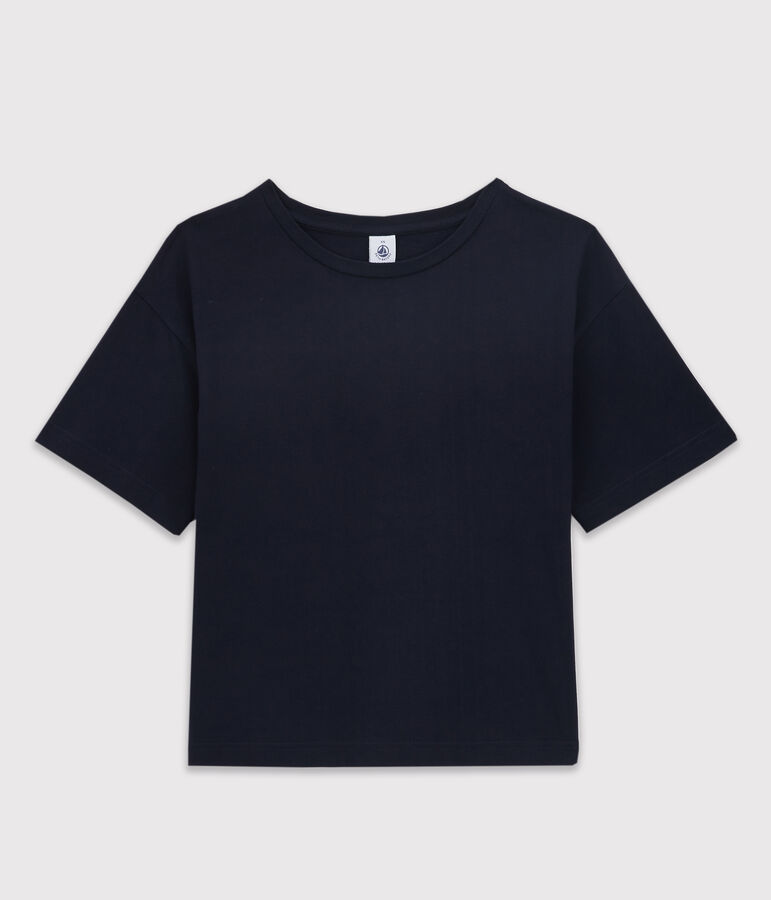 T-shirt LE BOXY in cotone donna blu