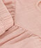 Completo blusa e shorts bebè in garza di cotone rosa SALINE