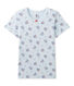 T-shirt per bambina stampata in jersey stretch