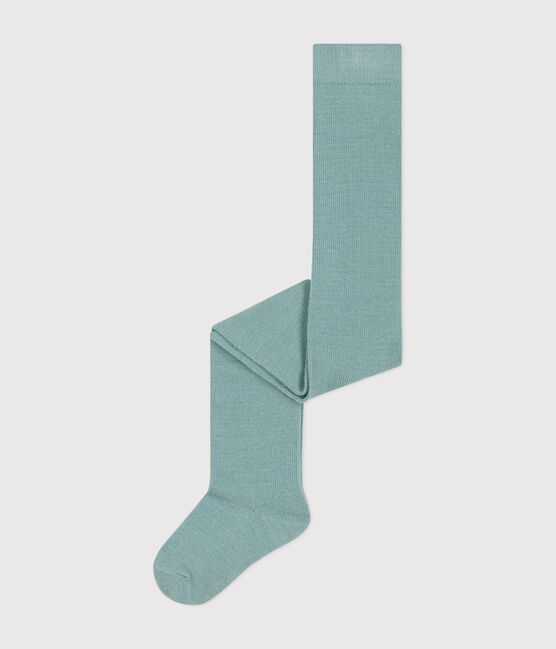 Collant in jersey di cotone a tinta unita neonato verde PAUL