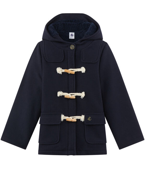 Montgomery per bambina in lana blu SMOKING
