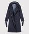 Trench con cappuccio donna blu SMOKING