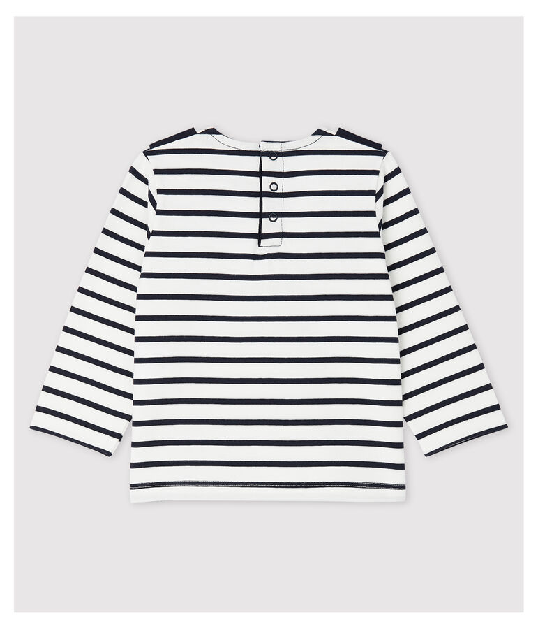 Marini&egrave;re creativa in jersey beb&egrave; femmina bianco/blu