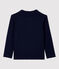 T-shirt in cotone biologico bambina / bambino blu SMOKING