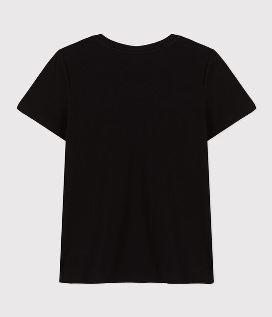T-shirt LE DROIT girocollo in cotone Donna nero BLACK